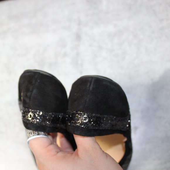 Cole Haan Avery Black Glitter Ballet Flats sz 6.5 - Picture 7 of 7